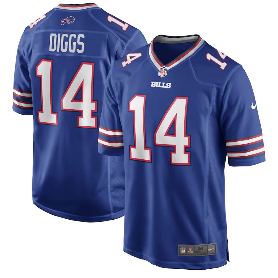 Men Buffalo Bills 14 Stefon Diggs Nike Royal Game NFL Jersey